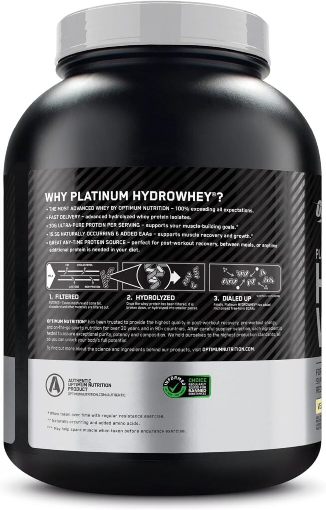 Optimum Nutrition Platinum Hydrowhey Protein Powder Review